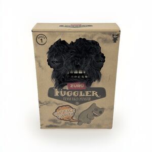ZURU Fuggler Fart Face Munch Munch Black Long Fur Plush Ugly Monster New NIB